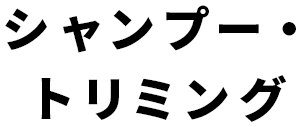 シャンプー・トリミング